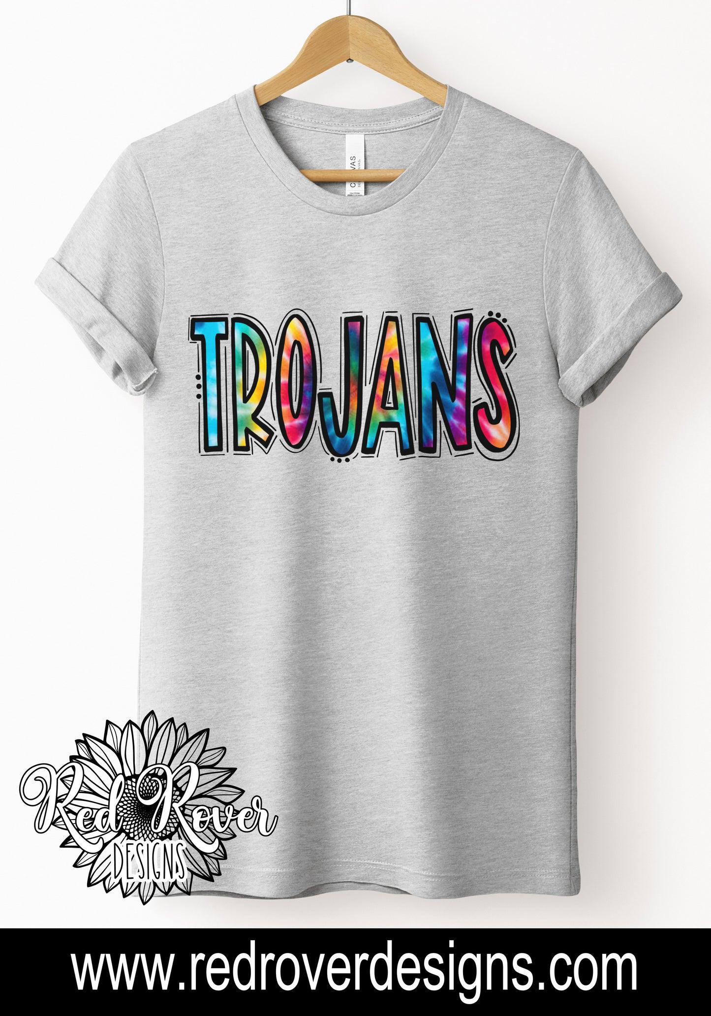 Trojans Tie-Dye Doodle