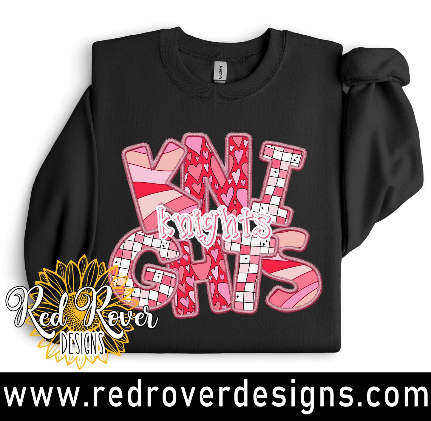 Knights Faux Embroidery