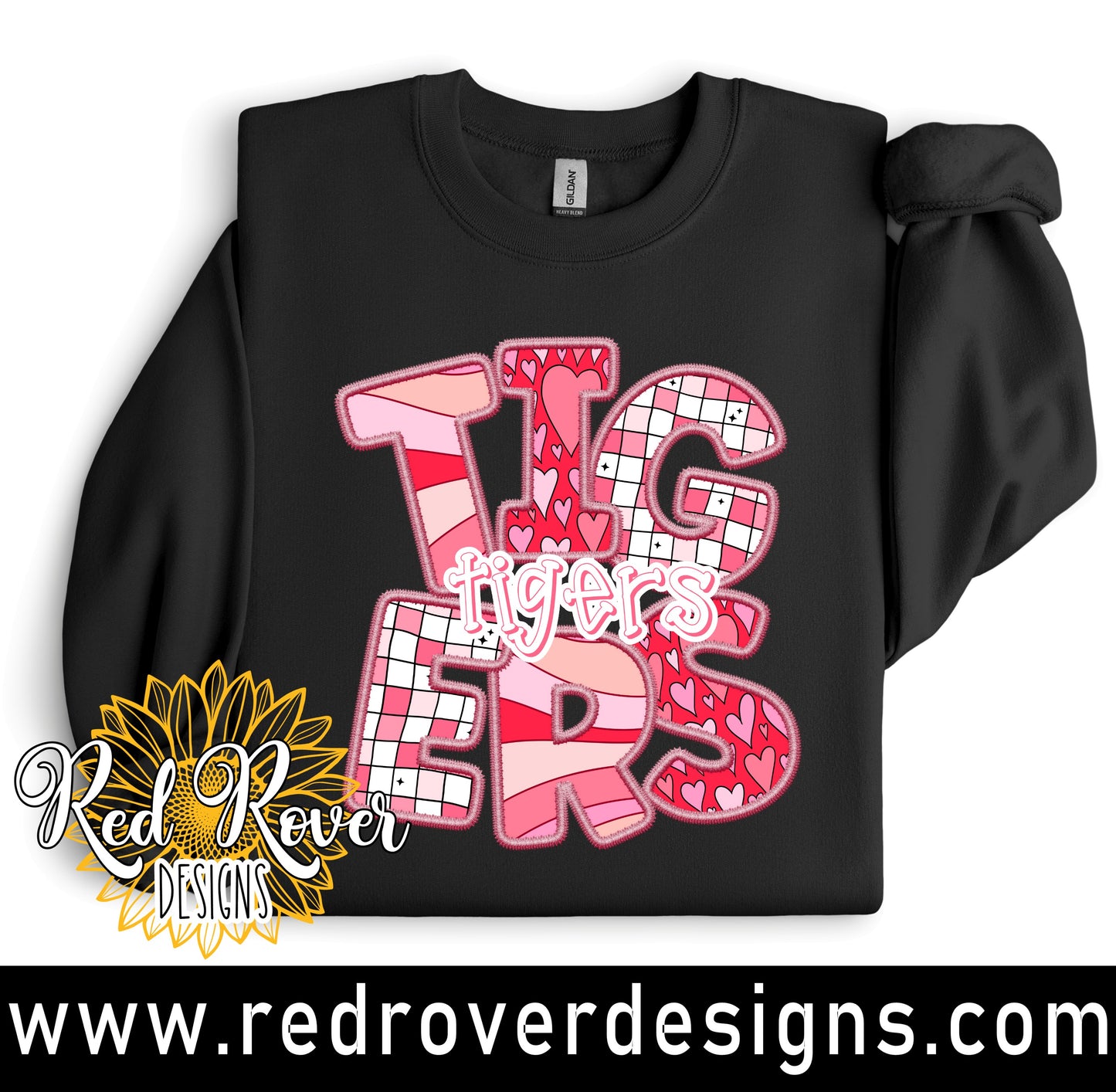 Tigers Faux Embroidery