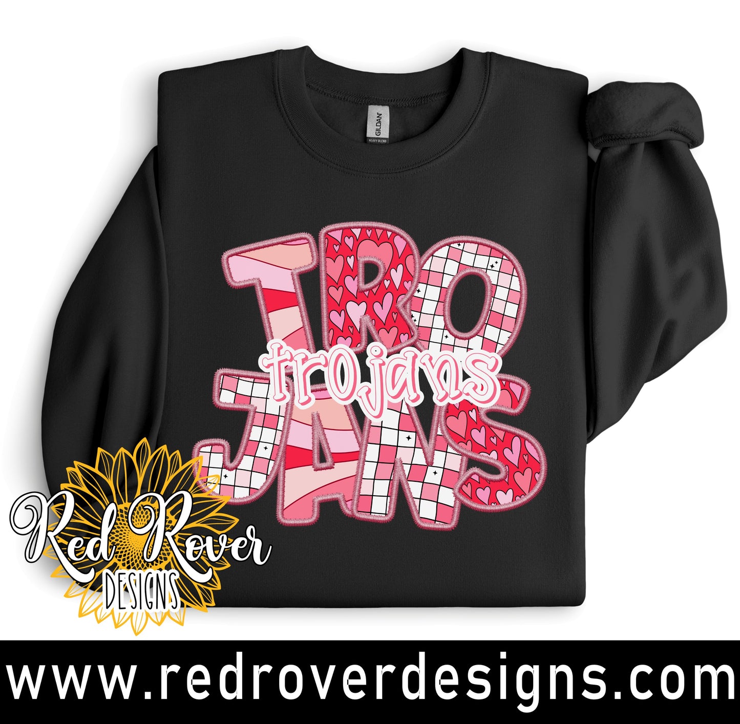 Trojans Faux Embroidery