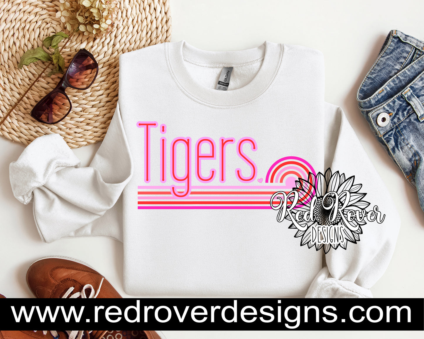 Retro Neon Tigers