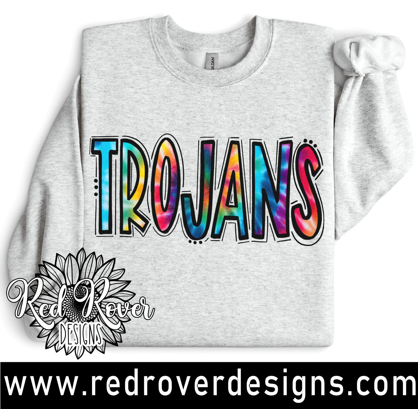 Trojans Tie-Dye Doodle