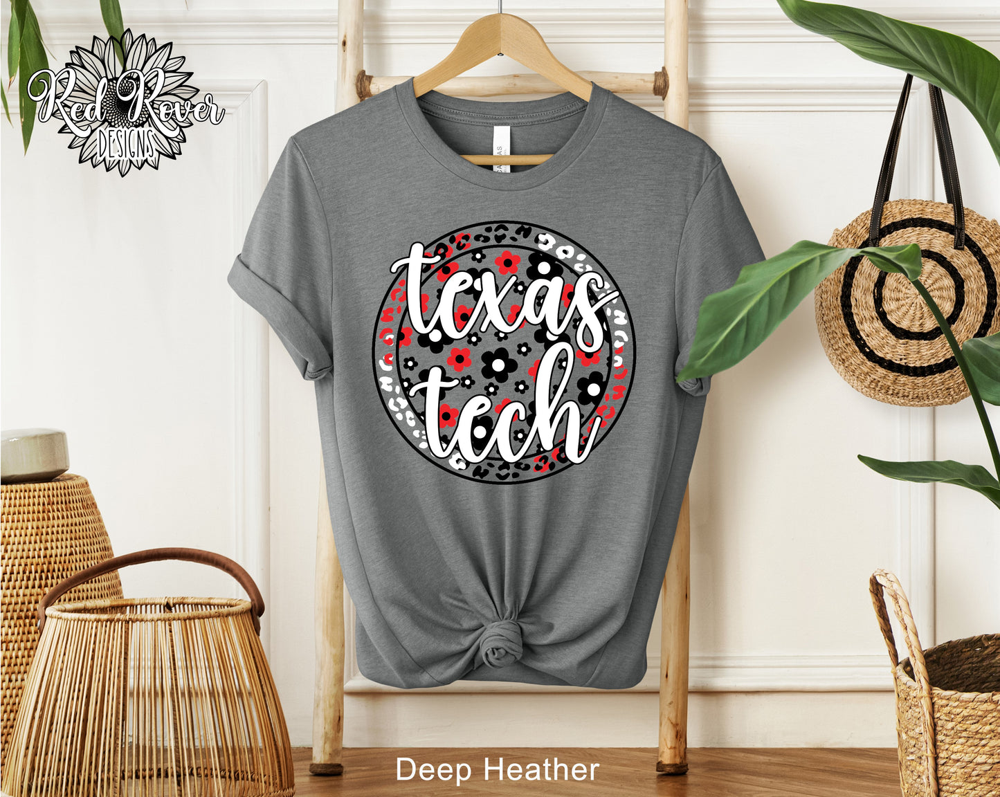 Floral Leopard - Red Raiders