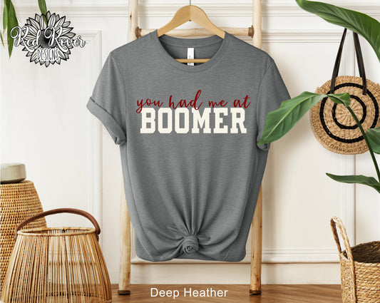 You had me at BOOMER