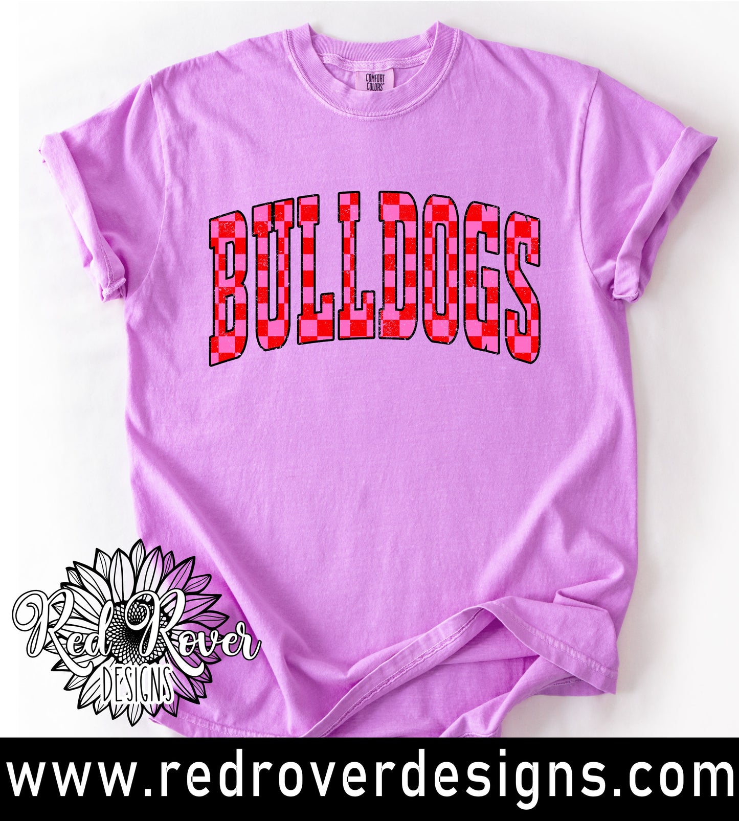 Pink Red Check Mascot