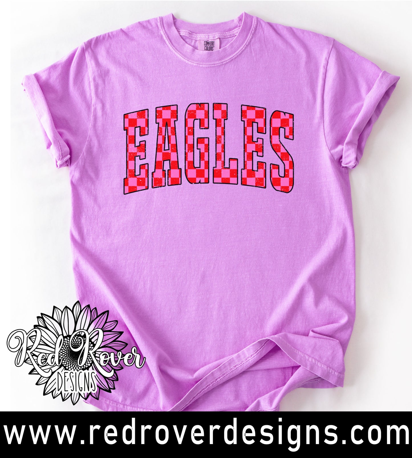 Pink Red Check Mascot