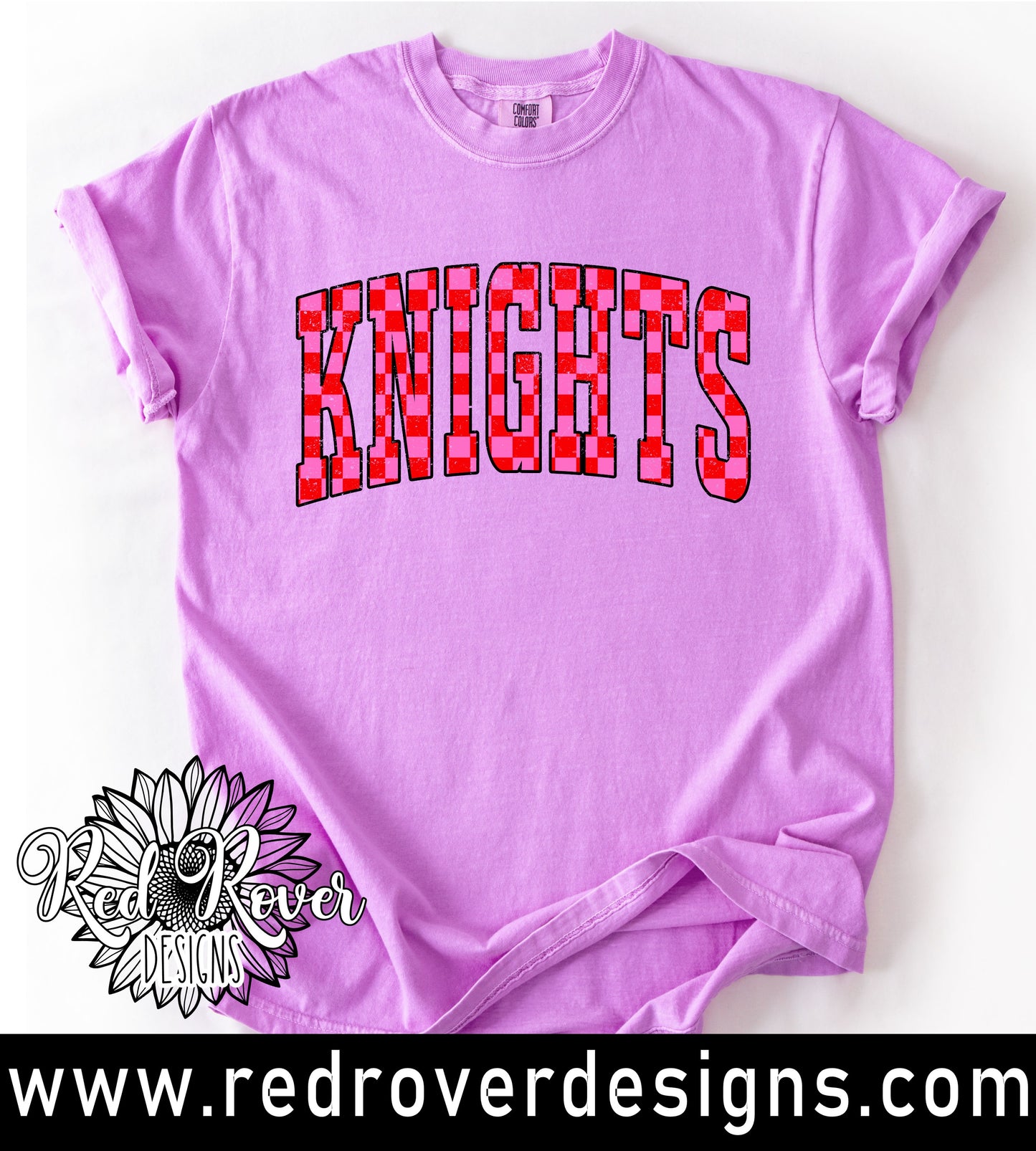 Pink Red Check Mascot