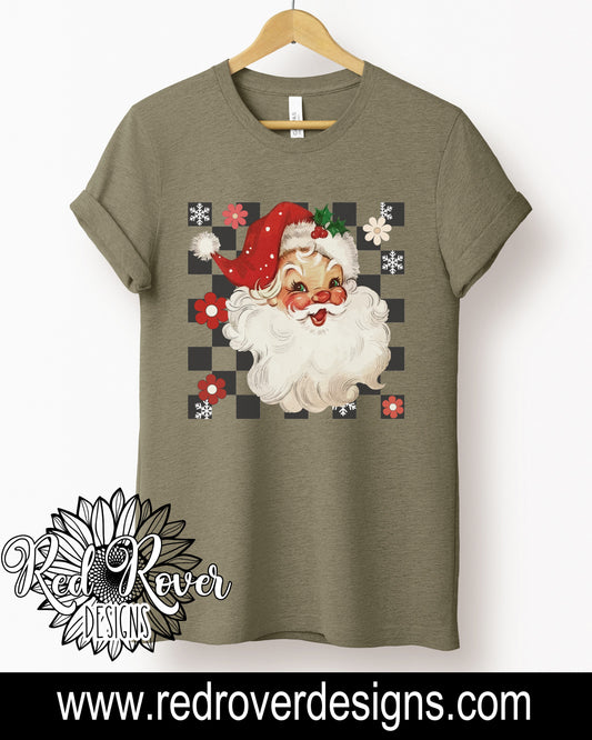 Retro Santa Red Check