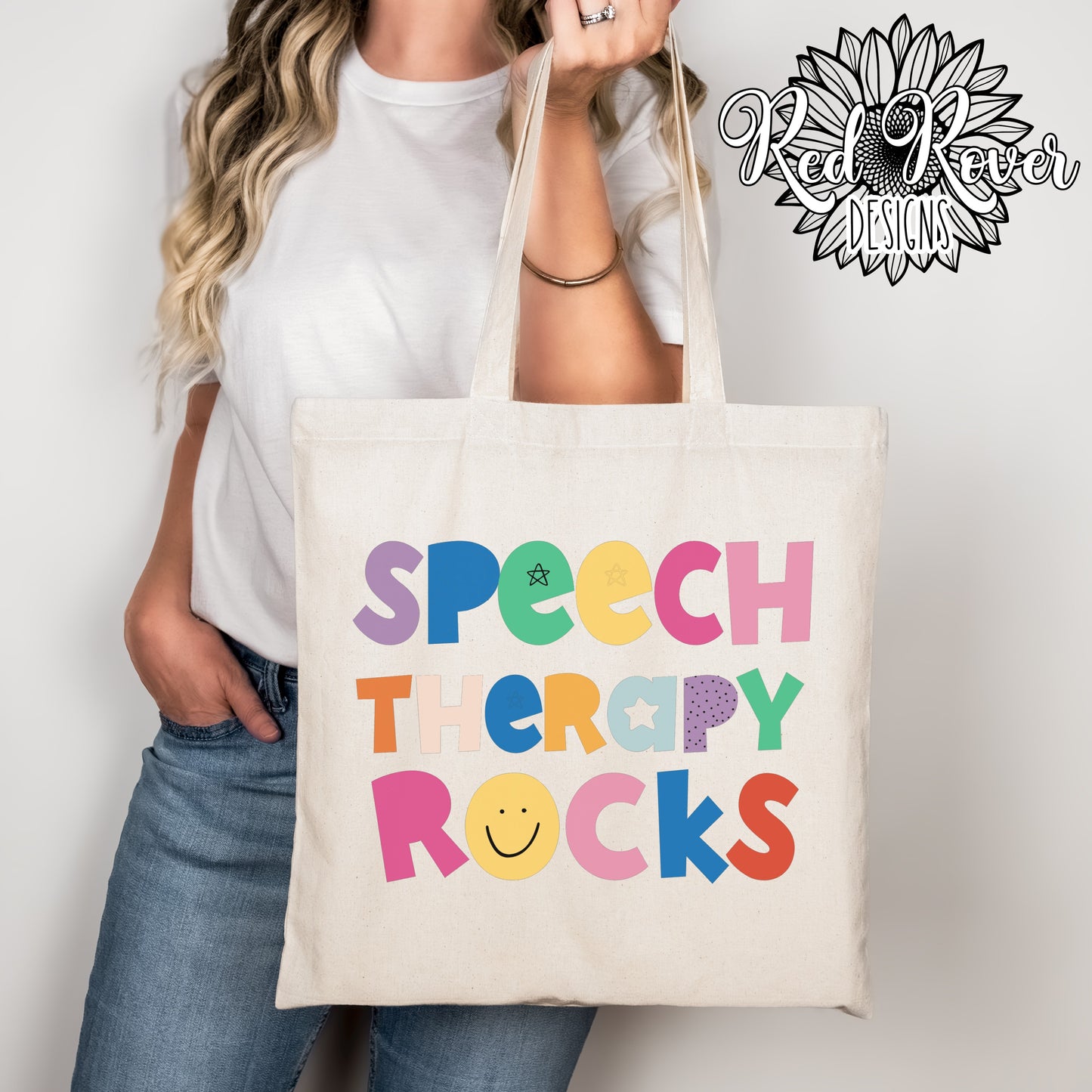 Speech Therapy Rocks Tote