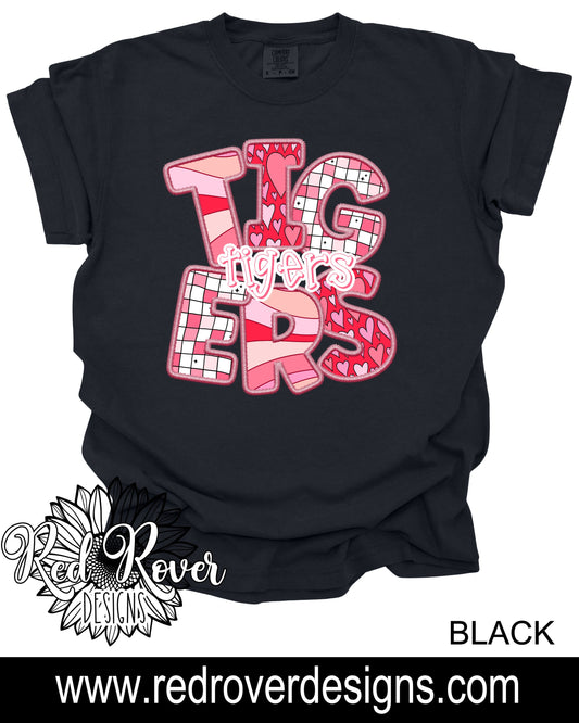 Tigers Faux Embroidery