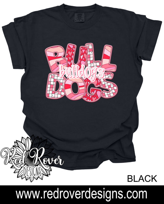 Bulldogs Faux Embroidery