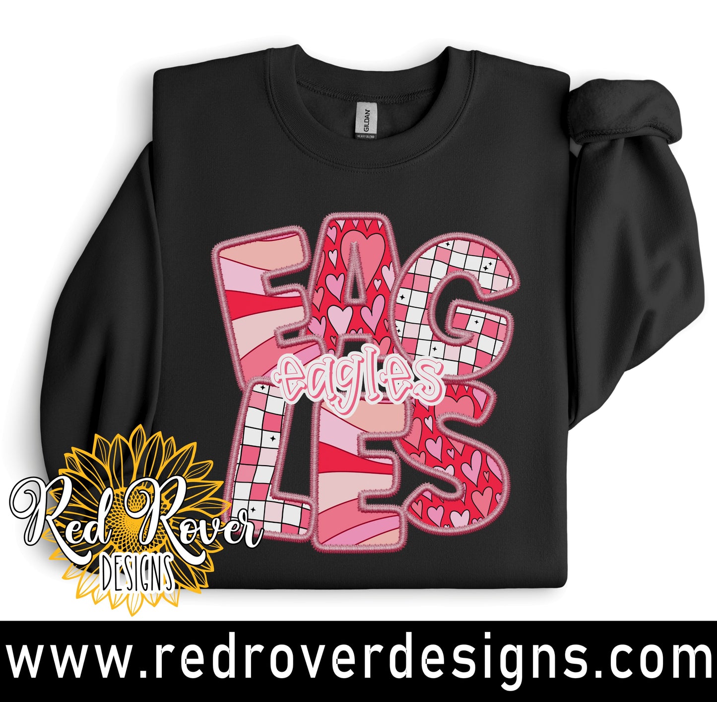 Eagles Faux Embroidery