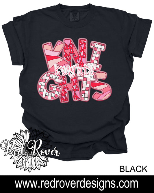 Knights Faux Embroidery