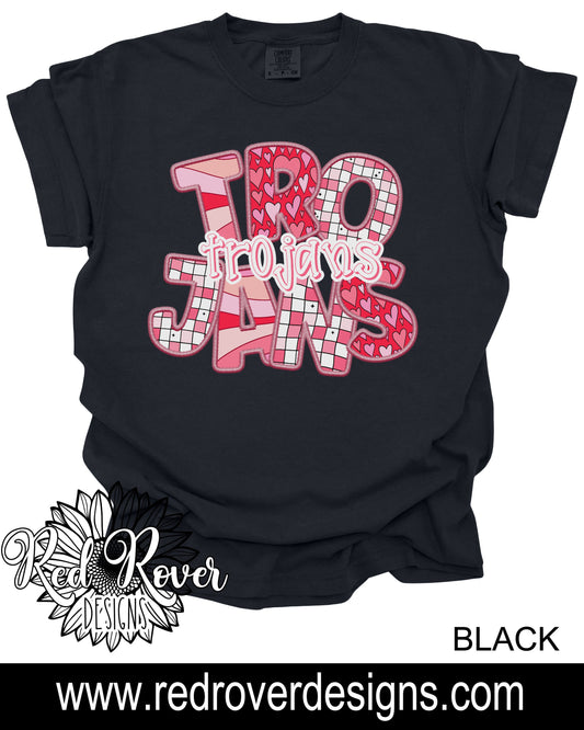 Trojans Faux Embroidery