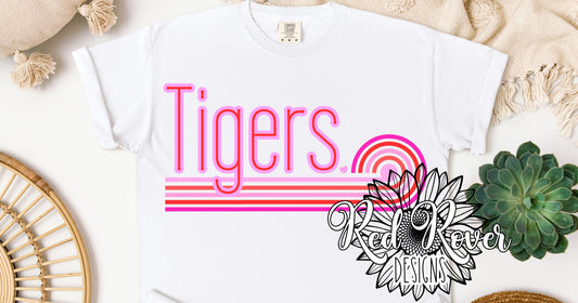 Retro Neon Tigers