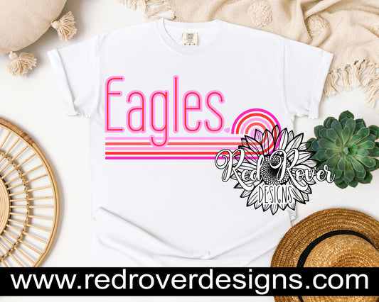 Retro Neon Eagles
