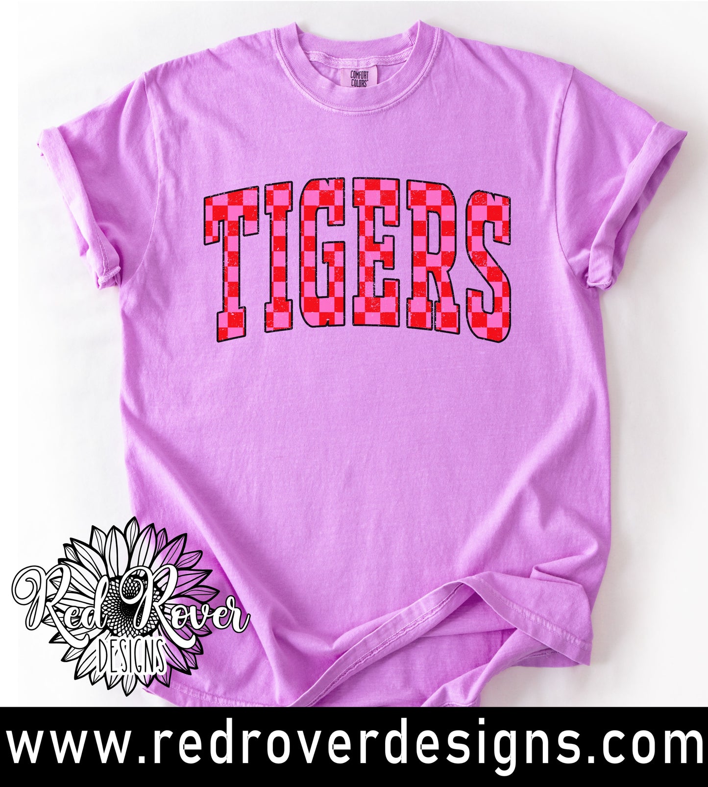 Pink Red Check Mascot